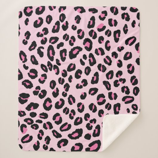 Couverture Sherpa Abstrait moderne léopard sans couture motif. Anima (Devant)