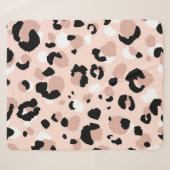 Couverture Sherpa Abstrait moderne léopard sans couture motif. Anima (Devant (Horizontal))
