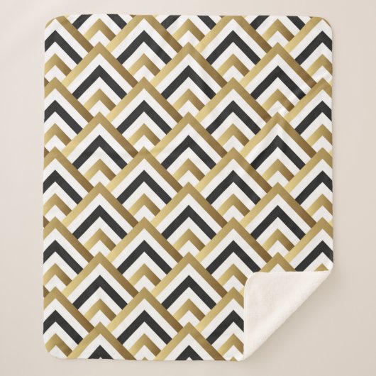 Couverture Sherpa Abstrait Motif sans couture. Patch transparent vin (Devant)