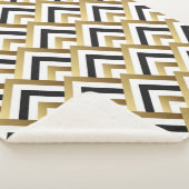 Couverture Sherpa Abstrait Motif sans couture. Patch transparent vin (3/4)