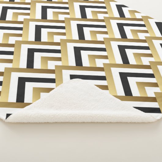 Couverture Sherpa Abstrait Motif sans couture. Patch transparent vin (3/4)