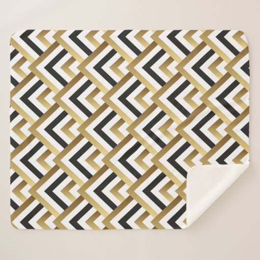 Couverture Sherpa Abstrait Motif sans couture. Patch transparent vin (Devant (Horizontal))