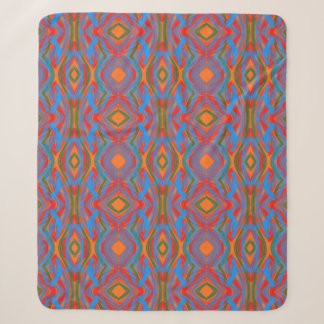 Couverture Sherpa Abstrait Orange
