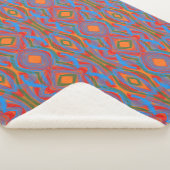 Couverture Sherpa Abstrait Orange (3/4)