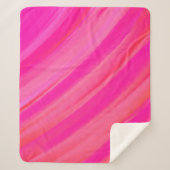 Couverture Sherpa Abstrait Pink Swir (Devant)