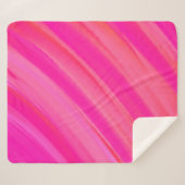 Couverture Sherpa Abstrait Pink Swir (Devant (Horizontal))