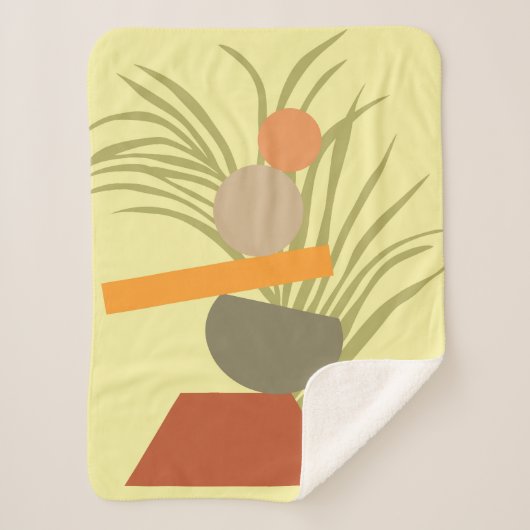 Couverture Sherpa Abstrait plaisir botanique (Devant)