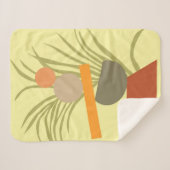 Couverture Sherpa Abstrait plaisir botanique (Devant (Horizontal))