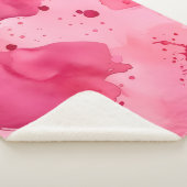Couverture Sherpa Abstrait rose sur rose (3/4)