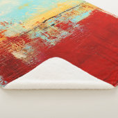 Couverture Sherpa Abstrait rouge de l'Alaska (3/4)