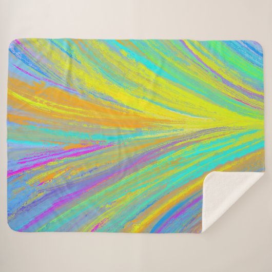 Couverture Sherpa Abstrait Tropical Summer Fun (Devant (Horizontal))