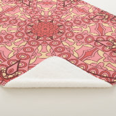 Couverture Sherpa Abstraite fleur mandala ethnique sans couture moti (3/4)