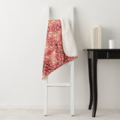 Couverture Sherpa Abstraite fleur mandala ethnique sans couture moti (En situation)