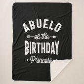 Couverture Sherpa Abuelo De La Princesse D'Anniversaire (Devant)