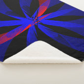 Couverture Sherpa Accent Centre de Couleur Myrtill (3/4)