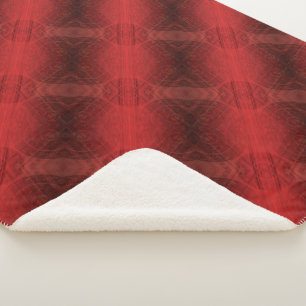 Couverture Sherpa Acceptation   Médaillons de méditation rouge