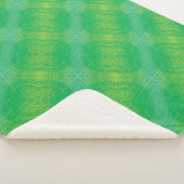 Couverture Sherpa Acceptation | Médaillons de saumons jaunes bleus (3/4)