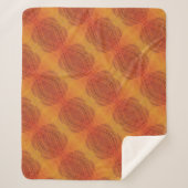 Couverture Sherpa Acceptation | Médaillons de saumons rouges orange  (Devant)