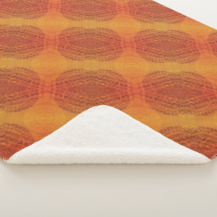 Couverture Sherpa Acceptation   Médaillons de saumons rouges orange 