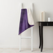 Couverture Sherpa Acceptation | Motif Boho violet écectique (En situation)