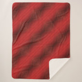 Couverture Sherpa Acceptation | Motif de Boho Eclectique Rouge (Devant)