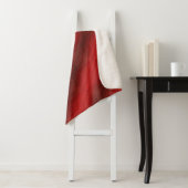 Couverture Sherpa Acceptation | Motif de Boho Eclectique Rouge (En situation)