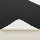 Couverture Sherpa Acceptation | Texture Abstraite foncée (3/4)