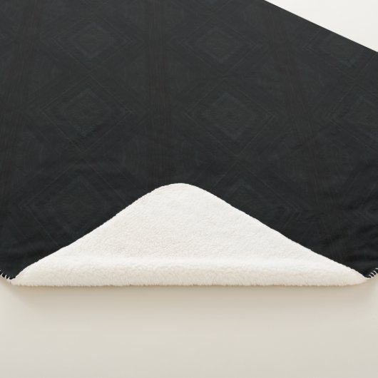 Couverture Sherpa Acceptation | Texture Abstraite foncée (3/4)