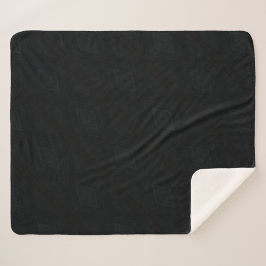 Couverture Sherpa Acceptation | Texture Abstraite foncée (Devant (Horizontal))