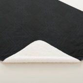 Couverture Sherpa Acceptation | Texture géométrique foncée (3/4)