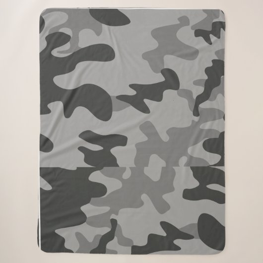 Couverture Sherpa Accessoires Camouflage Grey (Devant)