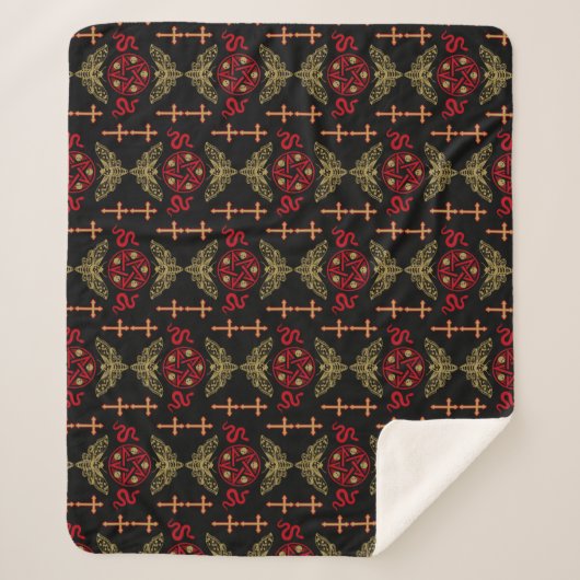 Couverture Sherpa Accessoires d'art gothique (Devant)