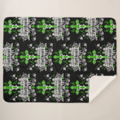 Couverture Sherpa Accessoires de mode Gothique Post Punk (Devant (Horizontal))