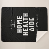 Couverture Sherpa Accueil Aide en santé Titre du travail Cadeau (Devant (Horizontal))