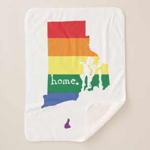 Couverture Sherpa Accueil Gay pride  Rhode Island