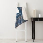 Couverture Sherpa Accueil sucré personnalisé Tartan Clan Thompson Pl (En situation)