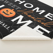 Couverture Sherpa Accueil Sweet Haunted Maison Personnalisée Hallowe (3/4)