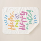 Couverture Sherpa ACCUEILLE mon Happy Place ! Abri en place - Corps  (Devant (Horizontal))