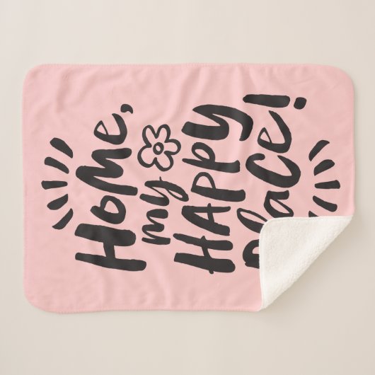 Couverture Sherpa ACCUEILLIR mon endroit heureux! Abri en place - R (Devant (Horizontal))