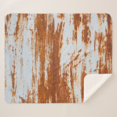 Couverture Sherpa Acier rustique : Grunge Wall Texture (Devant (Horizontal))