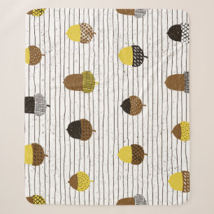 Couverture Sherpa Acornes d'automne : Vibes Vintages