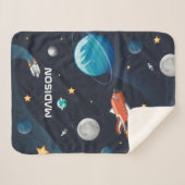 Couverture Sherpa Activité planétaire spatiale personnalisée Galaxie (Devant (Horizontal))