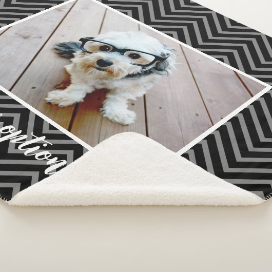 Couverture Sherpa Add Your Own Horizontal Photo — CAN edit black (3/4)