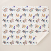 Couverture Sherpa Adorable Astronaut & Planet Sherpa Baby Blanket (Devant (Horizontal))