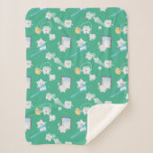 Couverture Sherpa Adorable Bébé Dents Bureau dentaire Dentiste (Devant)