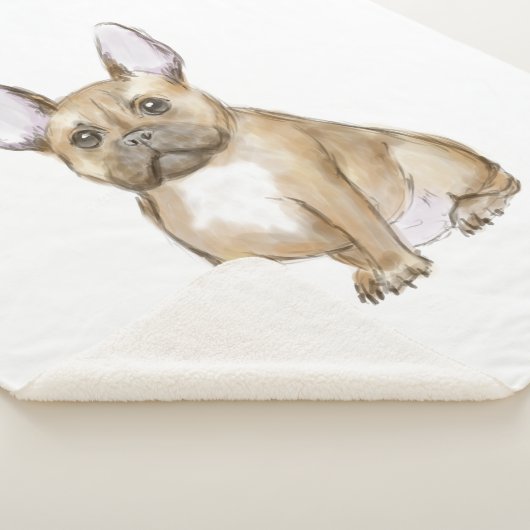 Couverture Sherpa Adorable french bulldog puppy (3/4)