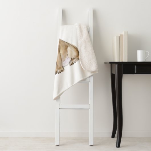 Couverture Sherpa Adorable french bulldog puppy (En situation)