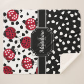 Couverture Sherpa adorable Ladybugs (Devant (Horizontal))