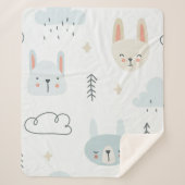 Couverture Sherpa Adorable poupée pastel enfants motifs (Devant)