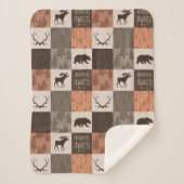 Couverture Sherpa Adventure Await Minky/Sherpa Baby Blanket en rouil (Devant)